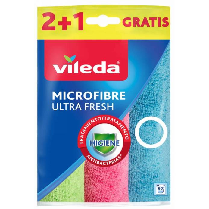Paño limpieza para fregona Vileda Ultramat 2in1 - microfibra